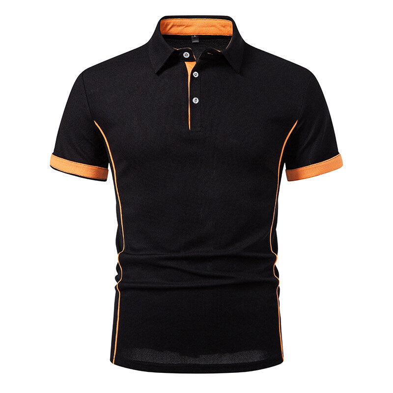 Herr Sportigt Poloshirt med stiliga accenter Mirla-Eva Jonsson