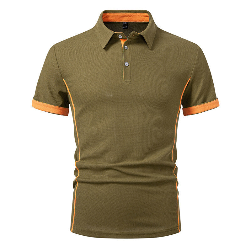 Herr Sportigt Poloshirt med stiliga accenter Mirla-Eva Jonsson