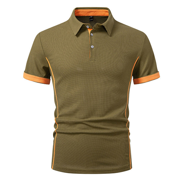 Herr Sportigt Poloshirt med stiliga accenter Mirla-Eva Jonsson
