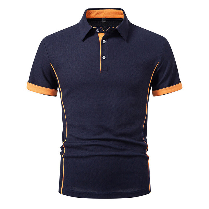 Herr Sportigt Poloshirt med stiliga accenter Mirla-Eva Jonsson