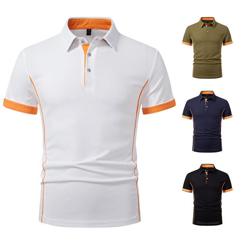 Herr Sportigt Poloshirt med stiliga accenter Mirla-Eva Jonsson