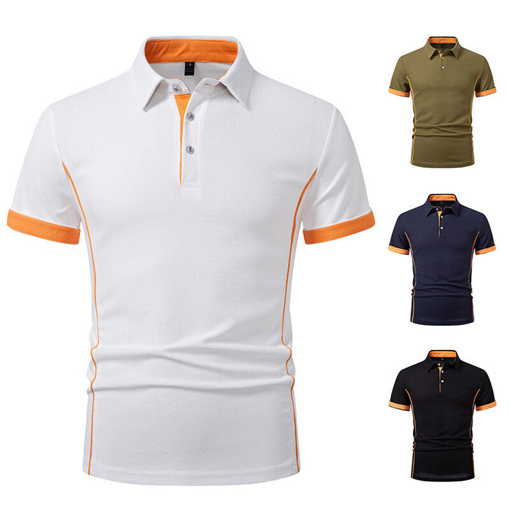Herr Sportigt Poloshirt med stiliga accenter Mirla-Eva Jonsson