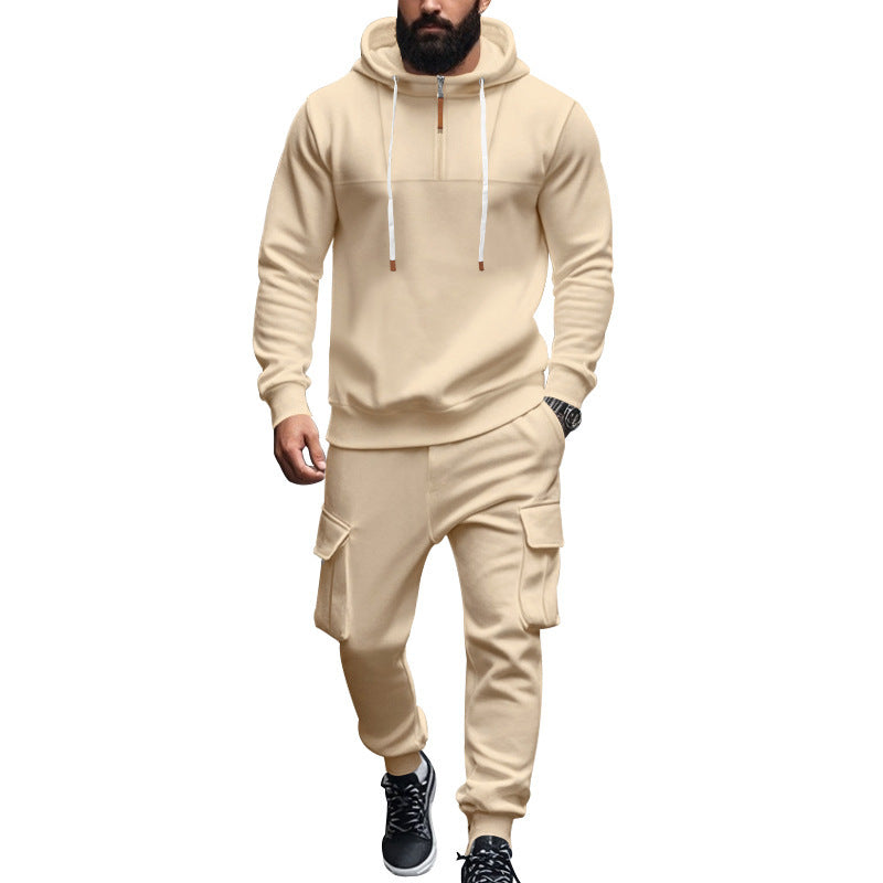 Herr Sportigt Sweatshirt och Cargo-byx Set Mirla-Eva Jonsson