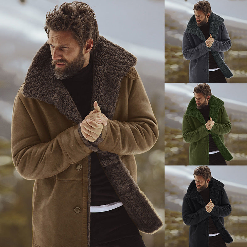 Herr Teddy fleece coat with soft inner lining and generous collar Mirla-Eva Jonsson