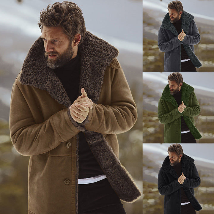 Herr Teddy fleece coat with soft inner lining and generous collar Mirla-Eva Jonsson