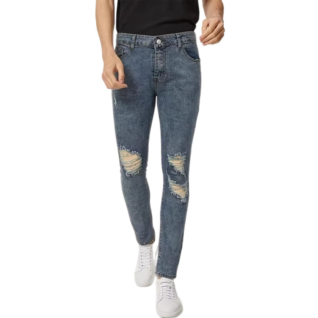 Herr Z destroyed jeans with fashionable used look Mirla-Eva Jonsson