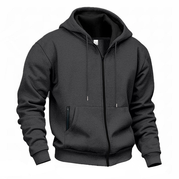 Herr Zip-Hoodie med innovativt andningsbart foder Mirla-Eva Jonsson