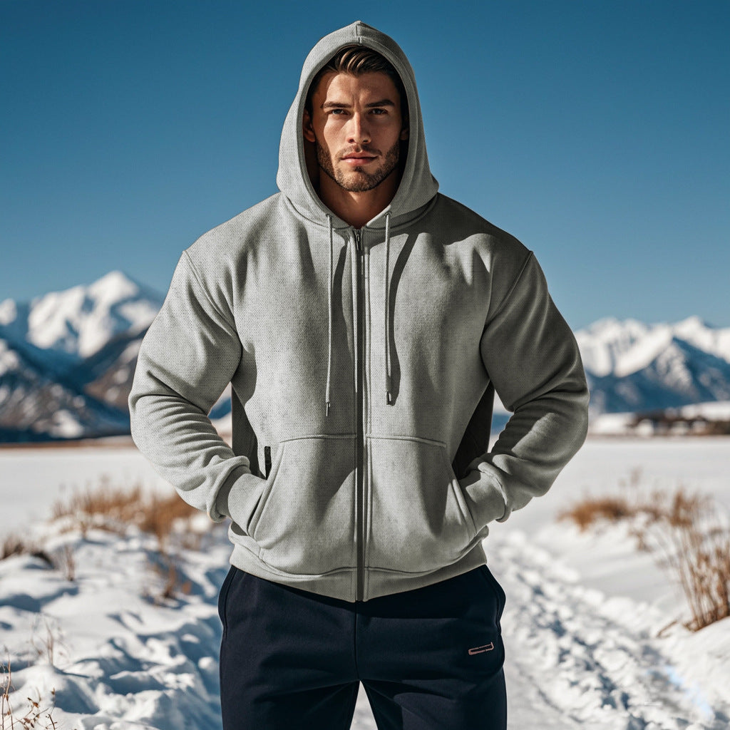 Herr Zip-Hoodie med innovativt andningsbart foder Mirla-Eva Jonsson