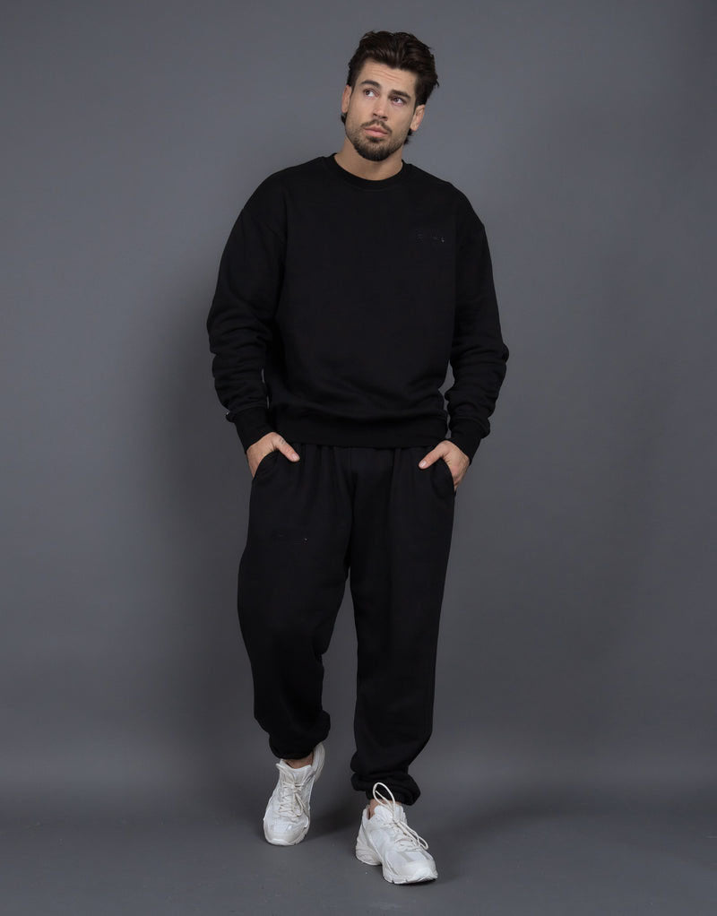 Herr bekväm sweatshirt- och joggingbyxkombination Mirla-Eva Jonsson