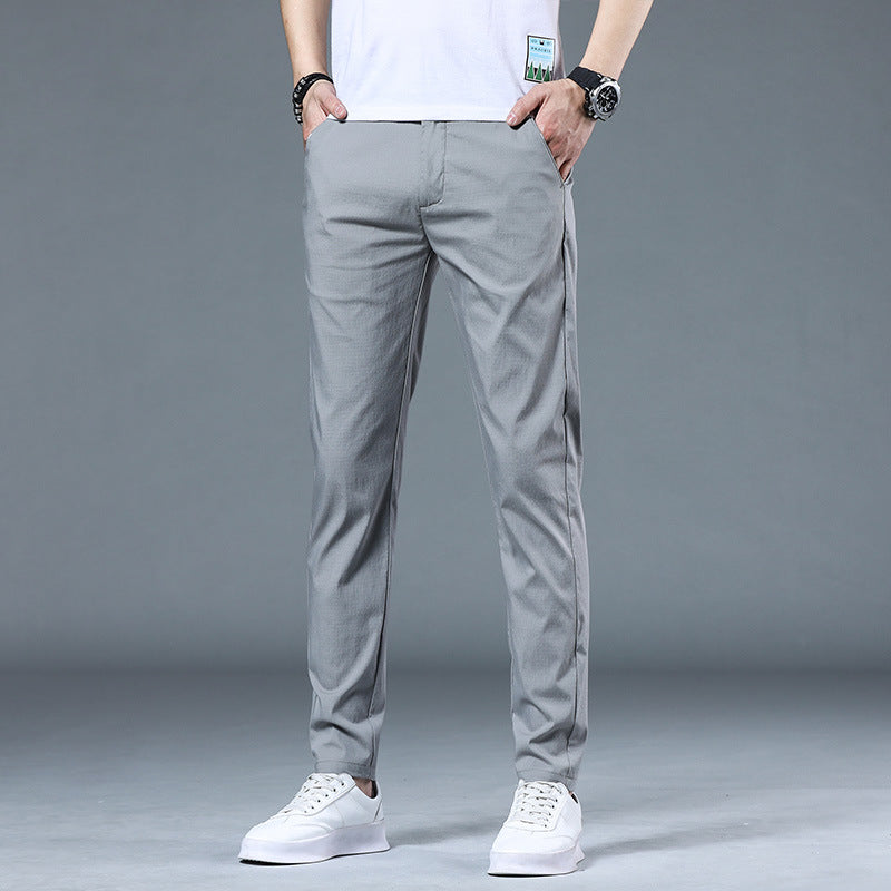 Herr elastiska fritidsbyxor med sidofickor Mirla-Eva Jonsson