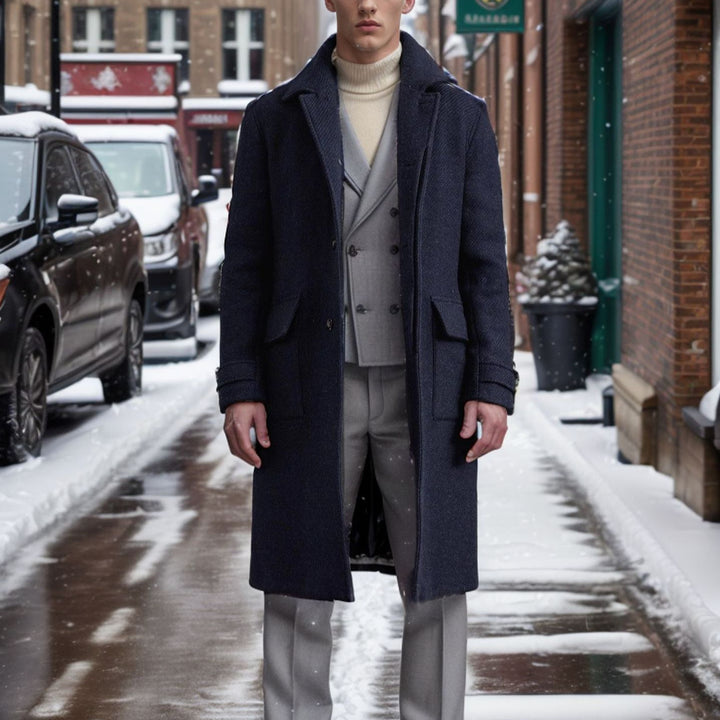 Herr elegant Wool Peacoat Mirla-Eva Jonsson