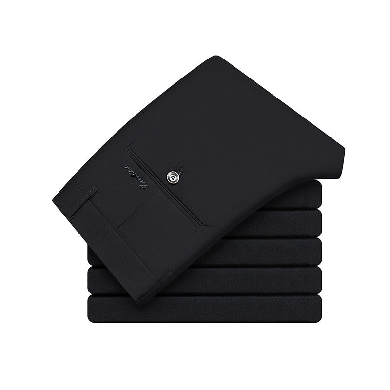 Herr elegant affärsbyxor med smal passform och elastiskt material Mirla-Eva Jonsson