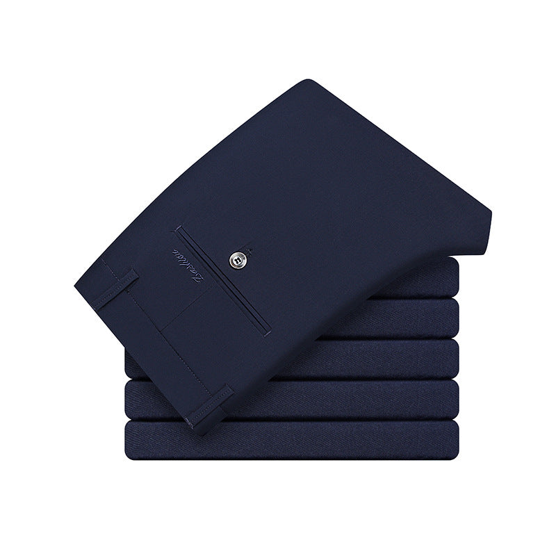 Herr elegant affärsbyxor med smal passform och elastiskt material Mirla-Eva Jonsson