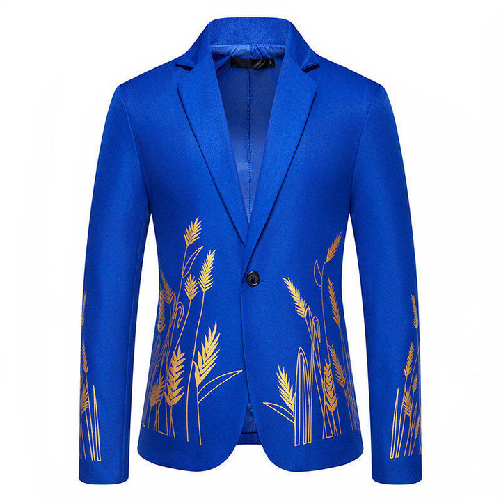 Herr elegant blazer med blomsterbroderier Mirla-Eva Jonsson