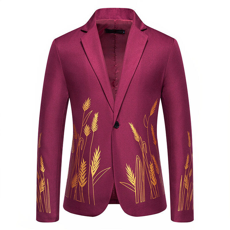 Herr elegant blazer med blomsterbroderier Mirla-Eva Jonsson