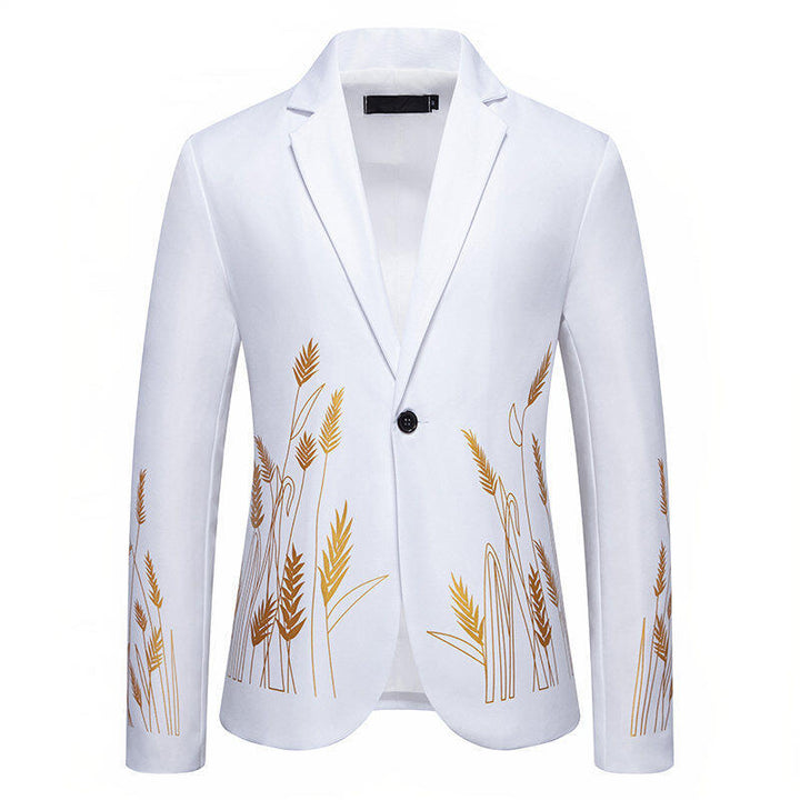 Herr elegant blazer med blomsterbroderier Mirla-Eva Jonsson
