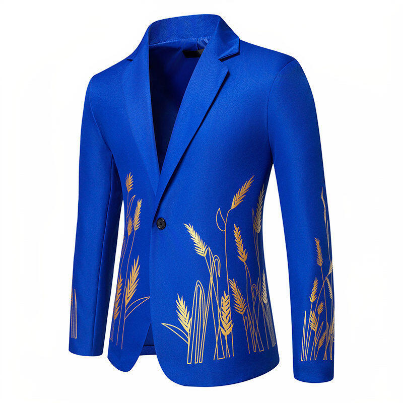 Herr elegant blazer med blomsterbroderier Mirla-Eva Jonsson