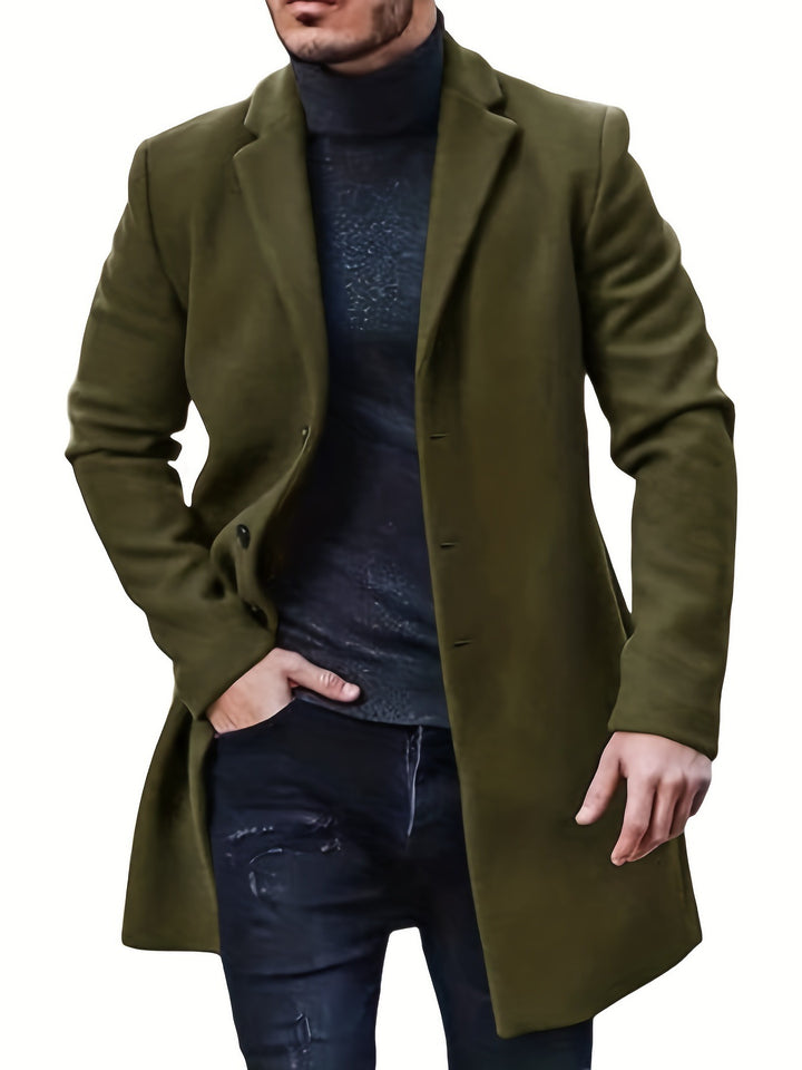 Herr elegant, figurnära kappa Mirla-Eva Jonsson