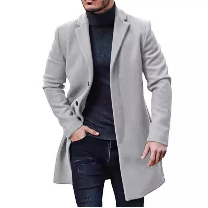 Herr elegant, figurnära kappa Mirla-Eva Jonsson