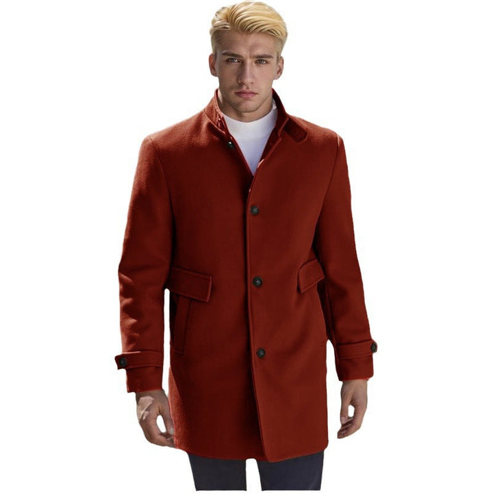 Herr elegant, figursydd ullkappa Eva Jonsson-Eva Jonsson