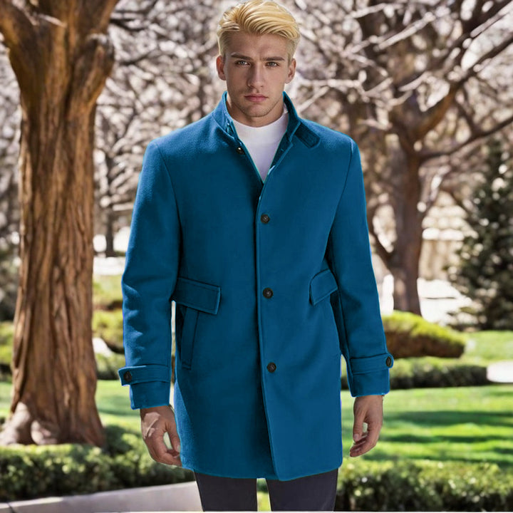 Herr elegant, figursydd ullkappa Eva Jonsson-Eva Jonsson