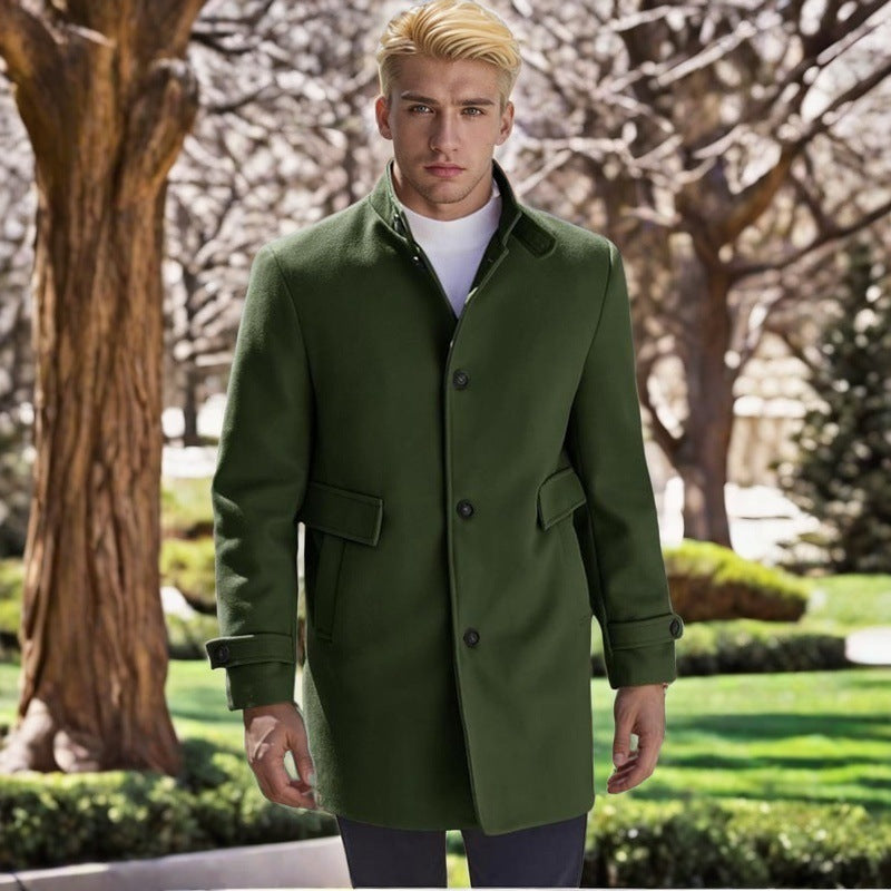 Herr elegant, figursydd ullkappa Eva Jonsson-Eva Jonsson