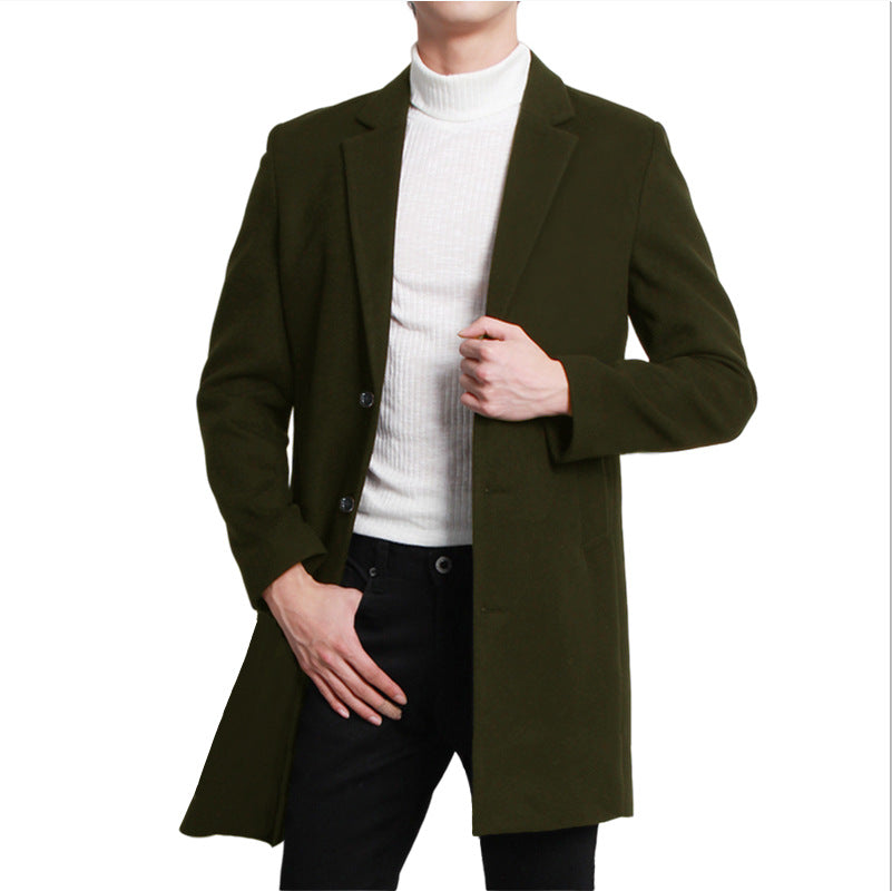 Herr elegant långblazer med modern skärning och dubbel knapprad Mirla-Eva Jonsson