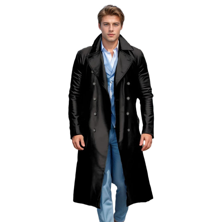 Herr elegant och glänsande trenchcoat Mirla-Eva Jonsson