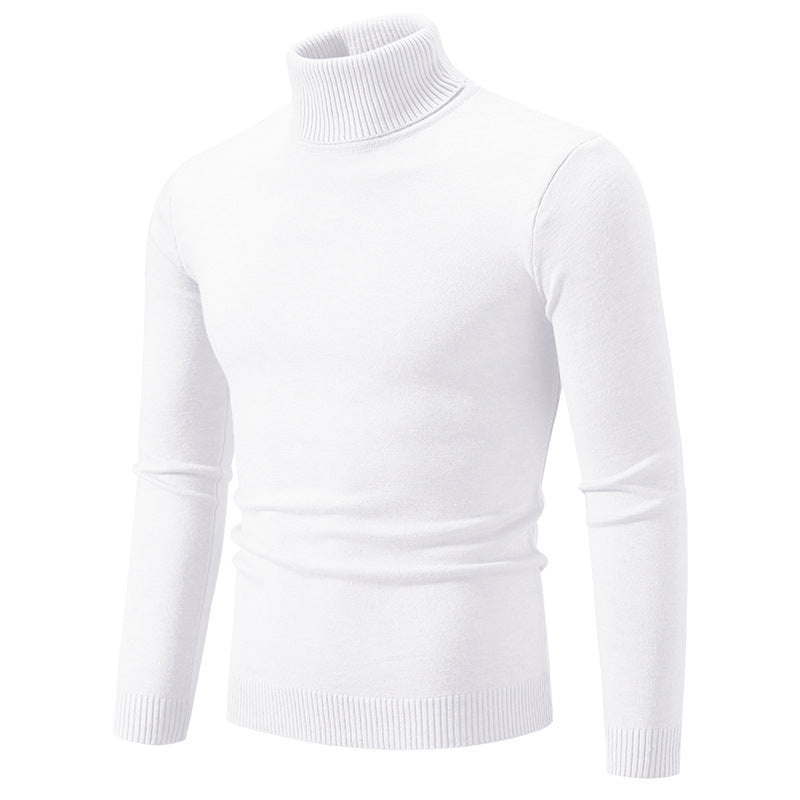 Herr elegant rullkragepullover av fin bomull Mirla-Eva Jonsson