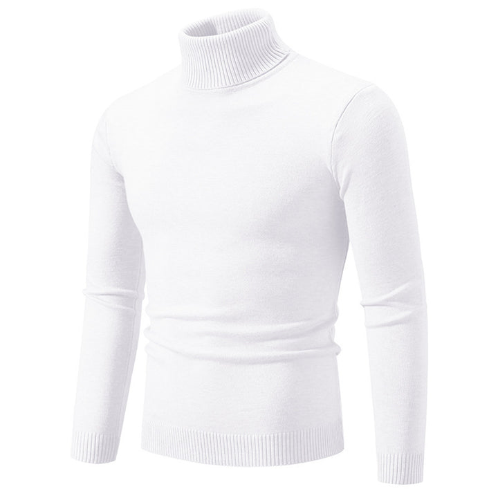 Herr elegant rullkragepullover av fin bomull Mirla-Eva Jonsson