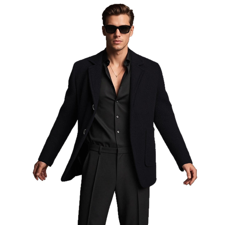 Herr elegant strukturerad blazer med praktiska fickor Mirla-Eva Jonsson