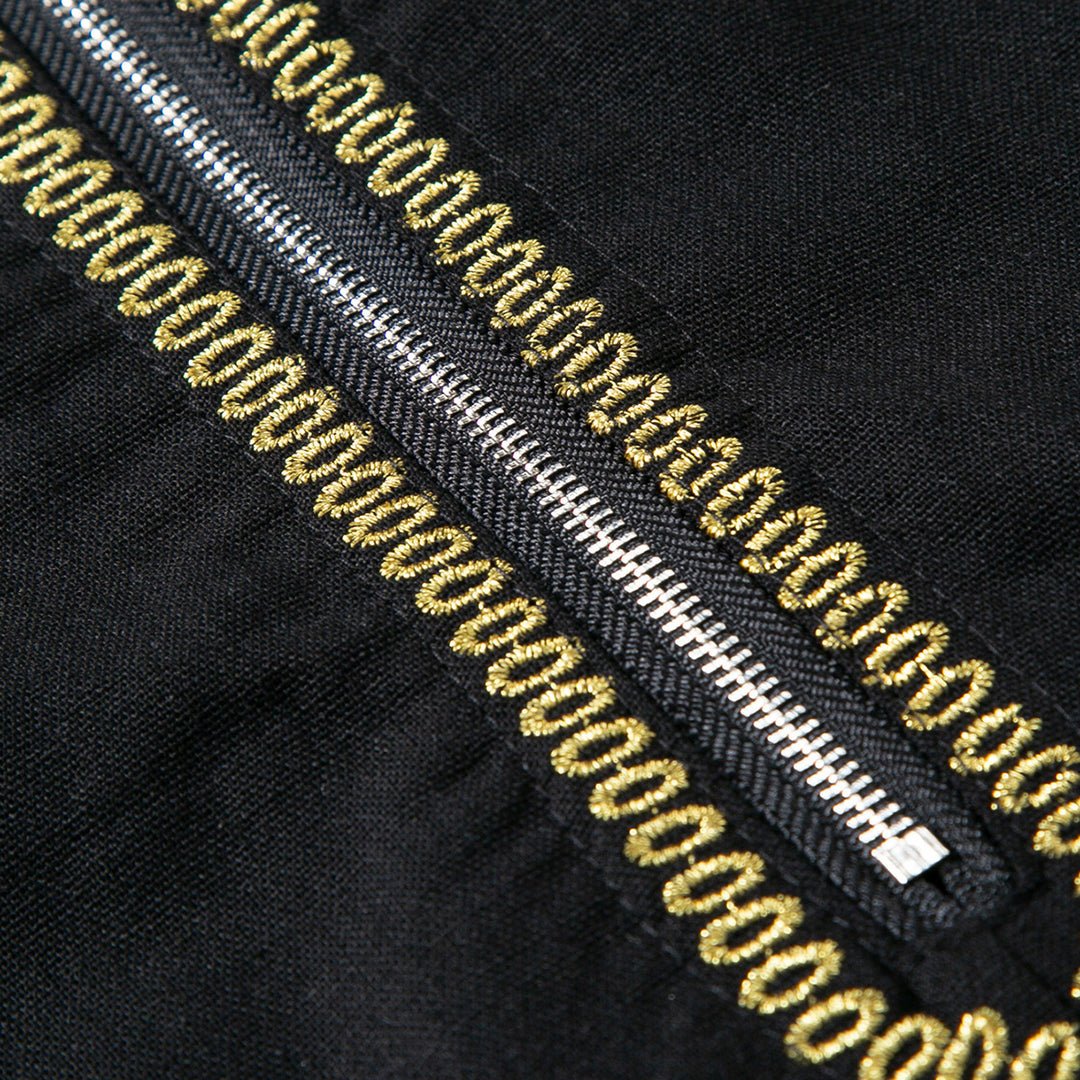 Herr elegant tunika-klänning med fina broderidetaljer Mirla-Eva Jonsson