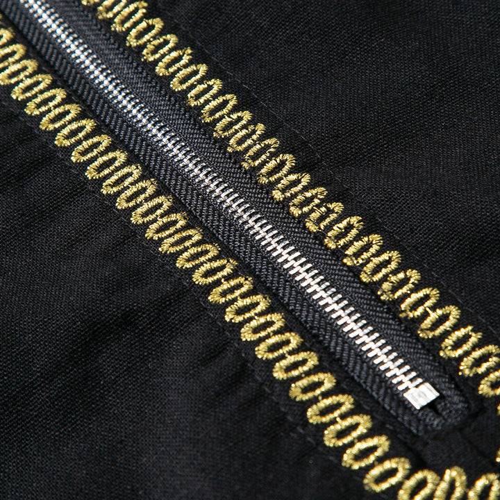 Herr elegant tunika-klänning med fina broderidetaljer Mirla-Eva Jonsson