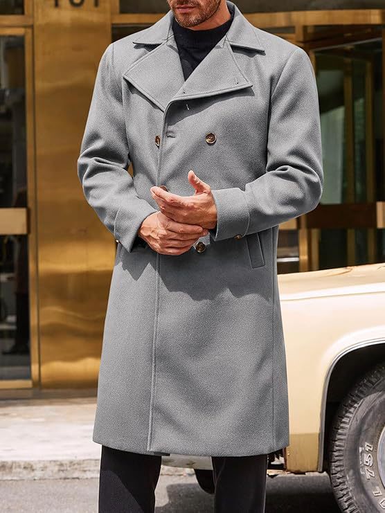 Herr elegant vändbar ullkappa Mirla-Eva Jonsson