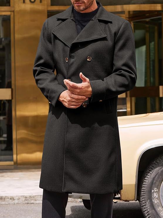 Herr elegant vändbar ullkappa Mirla-Eva Jonsson
