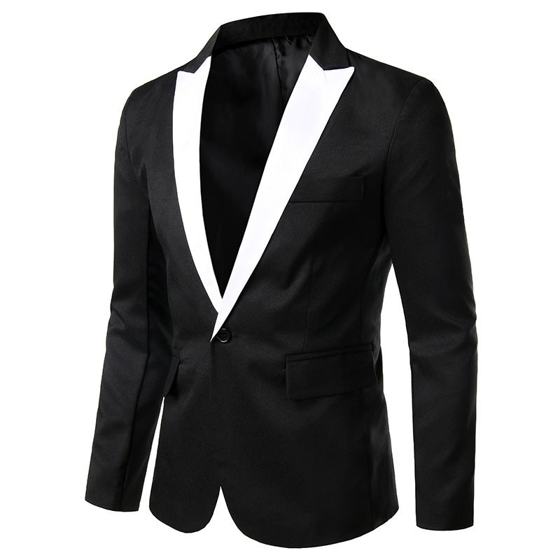 Herr eleganta smokingblazer med satin krage Mirla-Eva Jonsson