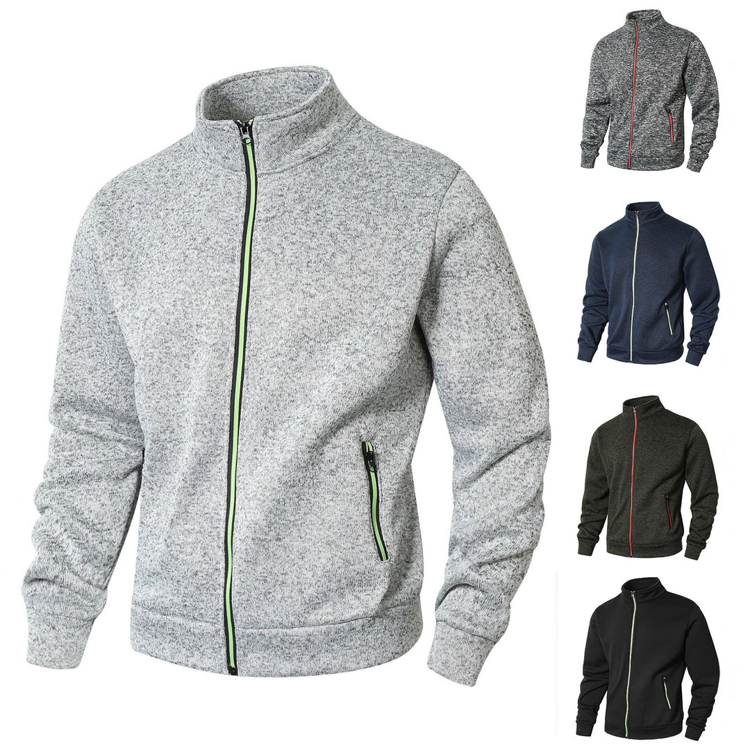 Herr fleecejacka med hög krage och dragkedja Eva Jonsson-Eva Jonsson