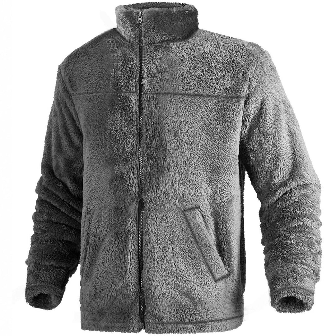 Herr fleecejacka med hög krage och mjukt innertyg Mirla-Eva Jonsson
