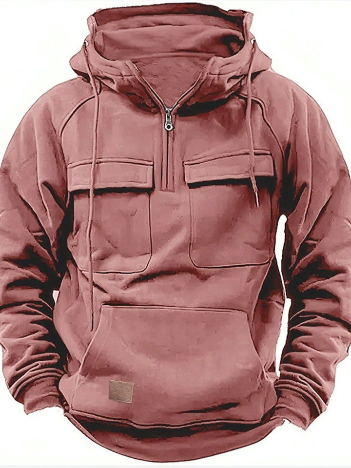 Herr funktionell hoodie med praktiska fickor Mirla-Eva Jonsson