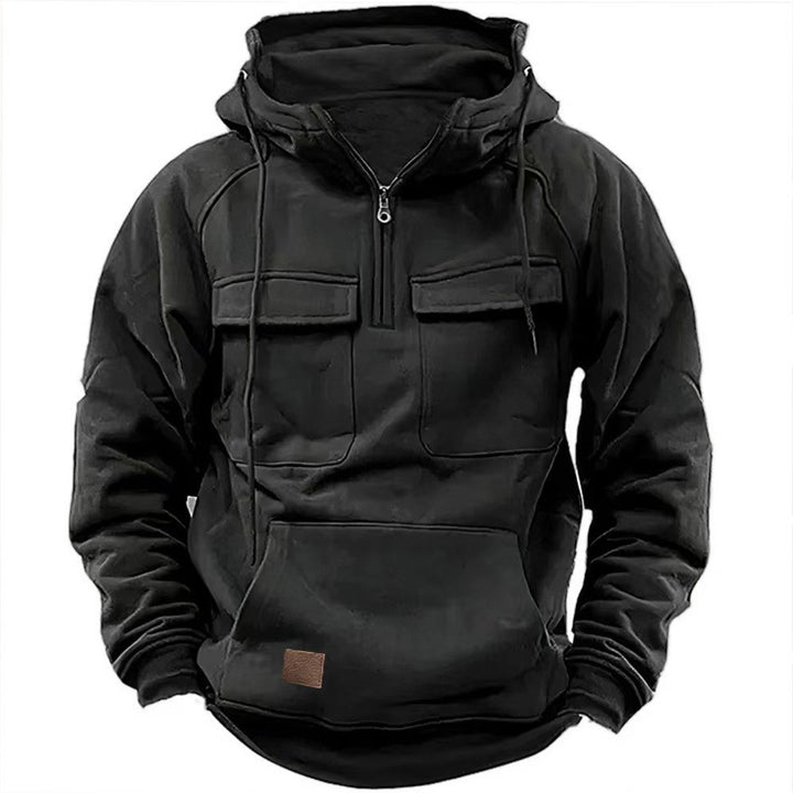 Herr funktionell hoodie med praktiska fickor Mirla-Eva Jonsson