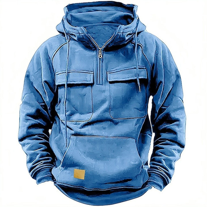 Herr funktionell hoodie med praktiska fickor Mirla-Eva Jonsson