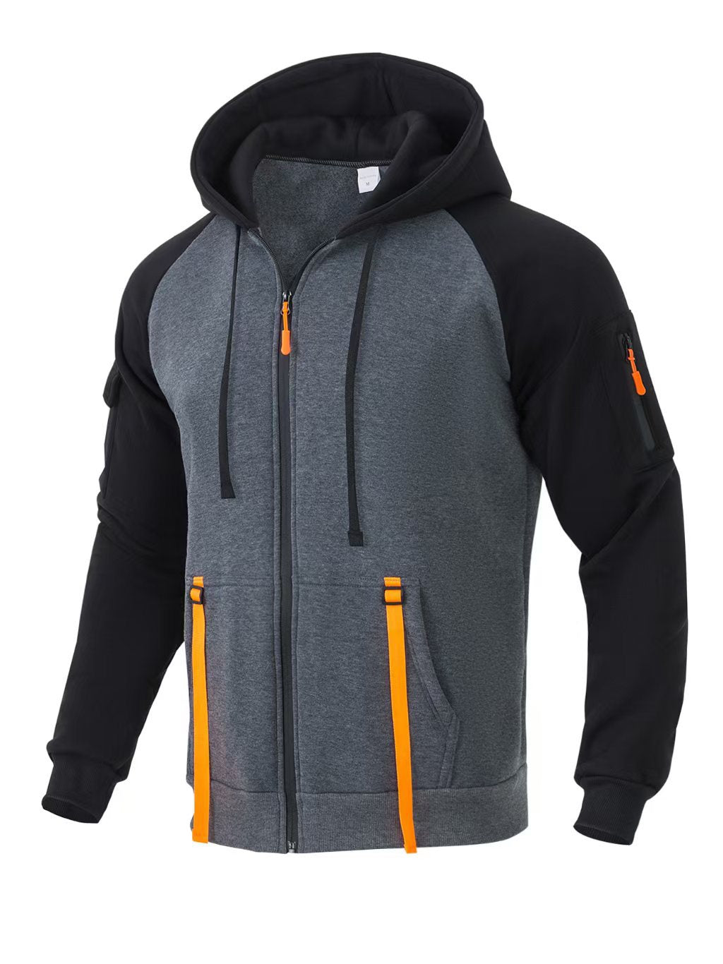 Herr funktionell zip-hoodie med mångsidiga fickor Mirla-Eva Jonsson