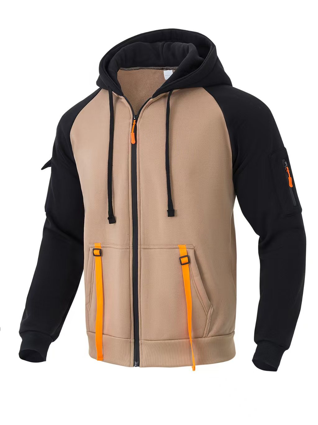 Herr funktionell zip-hoodie med mångsidiga fickor Mirla-Eva Jonsson