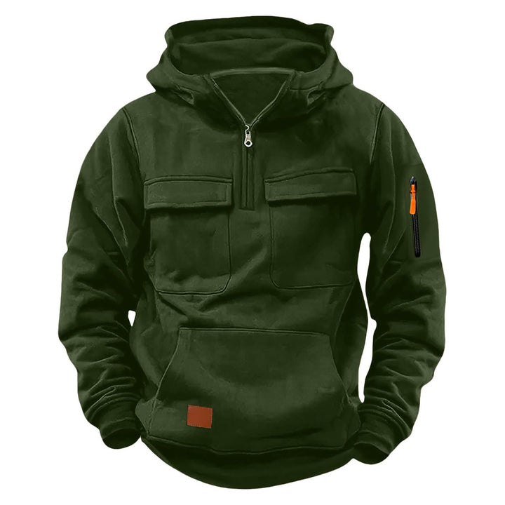 Herr funktionell zip hoodie med praktiska fickor Mirla-Eva Jonsson