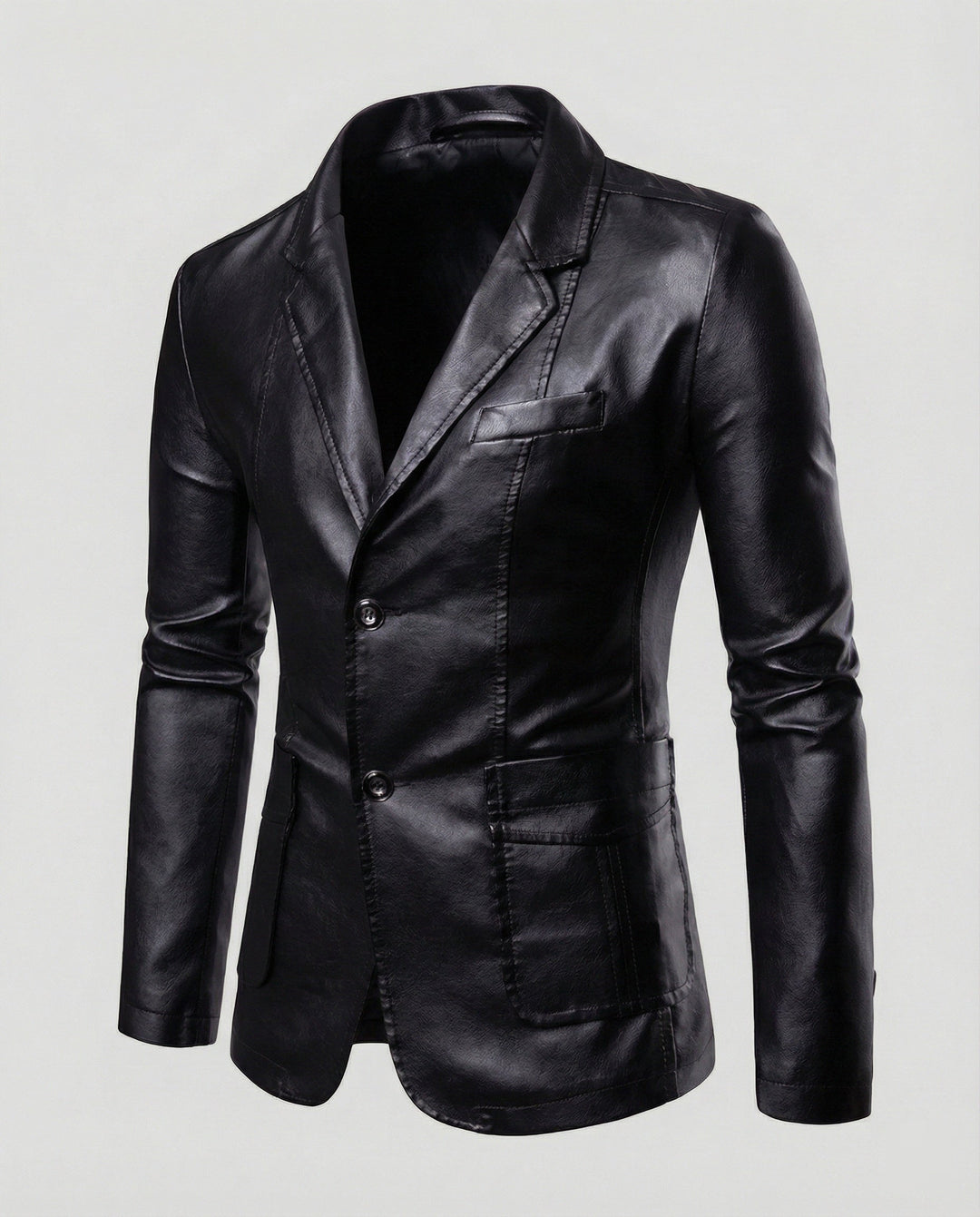 Herr läderblazer elegant-Eva Jonsson