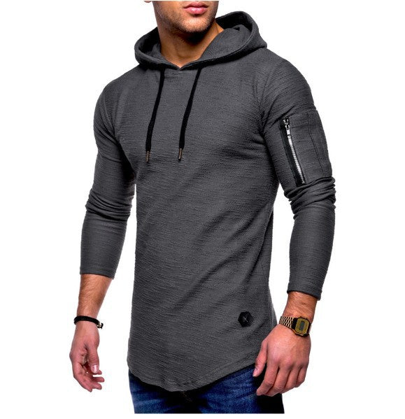 Herr lång hoodie med unik struktur Mirla-Eva Jonsson