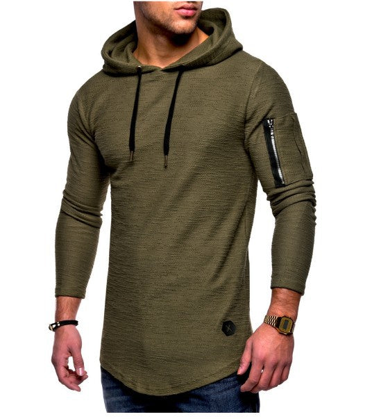 Herr lång hoodie med unik struktur Mirla-Eva Jonsson