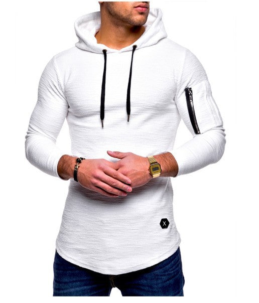 Herr lång hoodie med unik struktur Mirla-Eva Jonsson