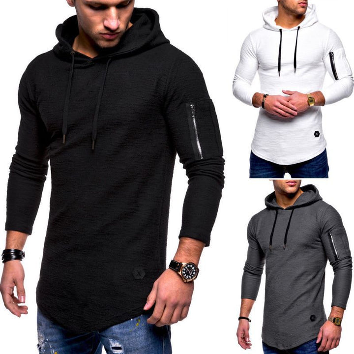 Herr lång hoodie med unik struktur Mirla-Eva Jonsson