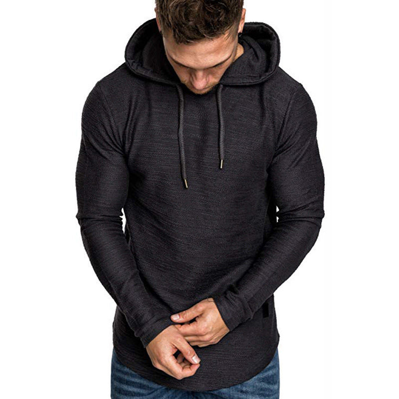 Herr långärmad hoodie med strukturerad yta Mirla-Eva Jonsson